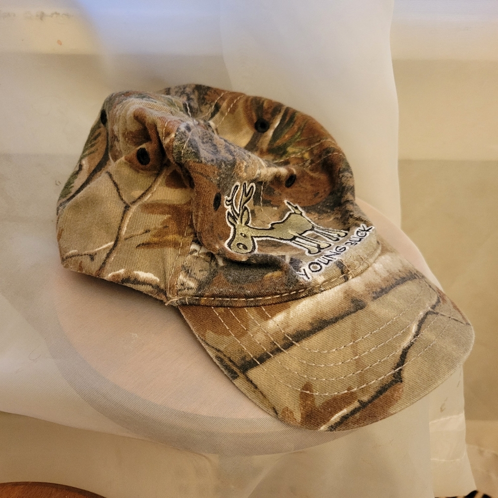 Vintage Camouflage "Young Buck" Baseball style cap
